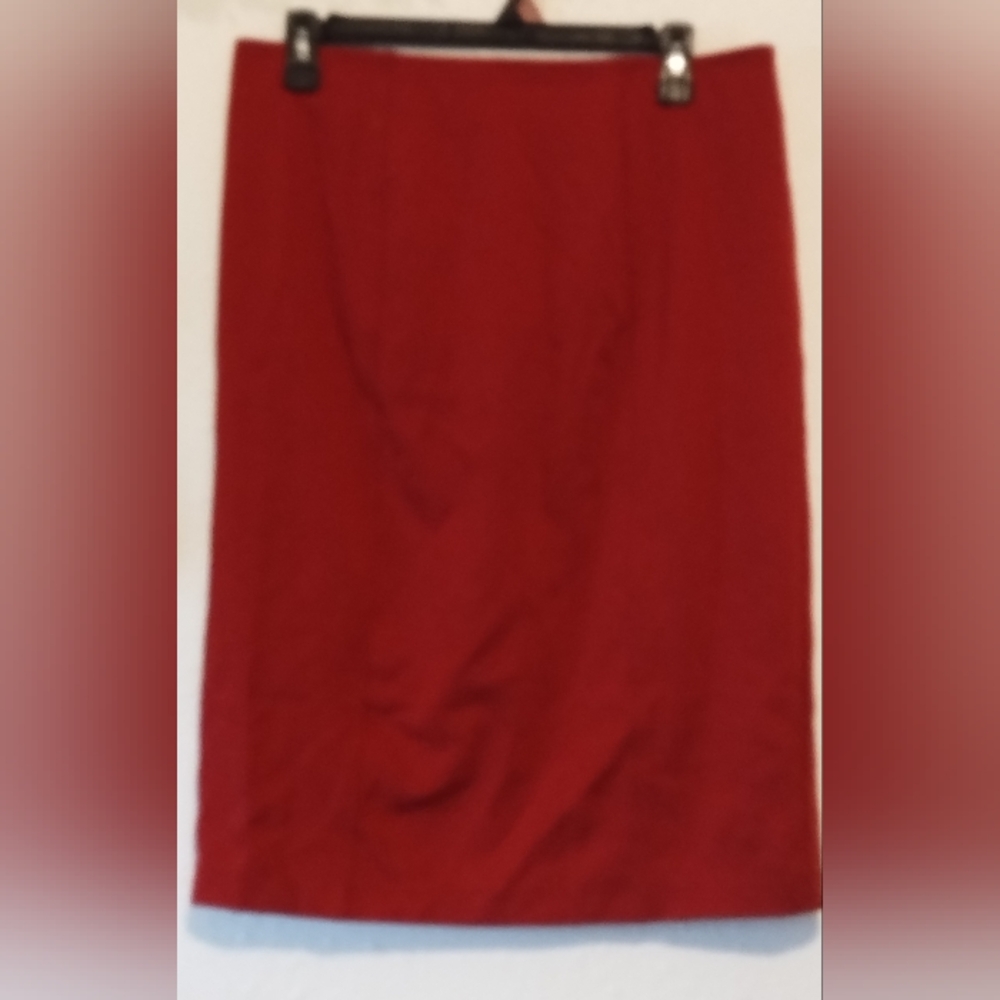 SOHO apparel brick red pencil skirt
